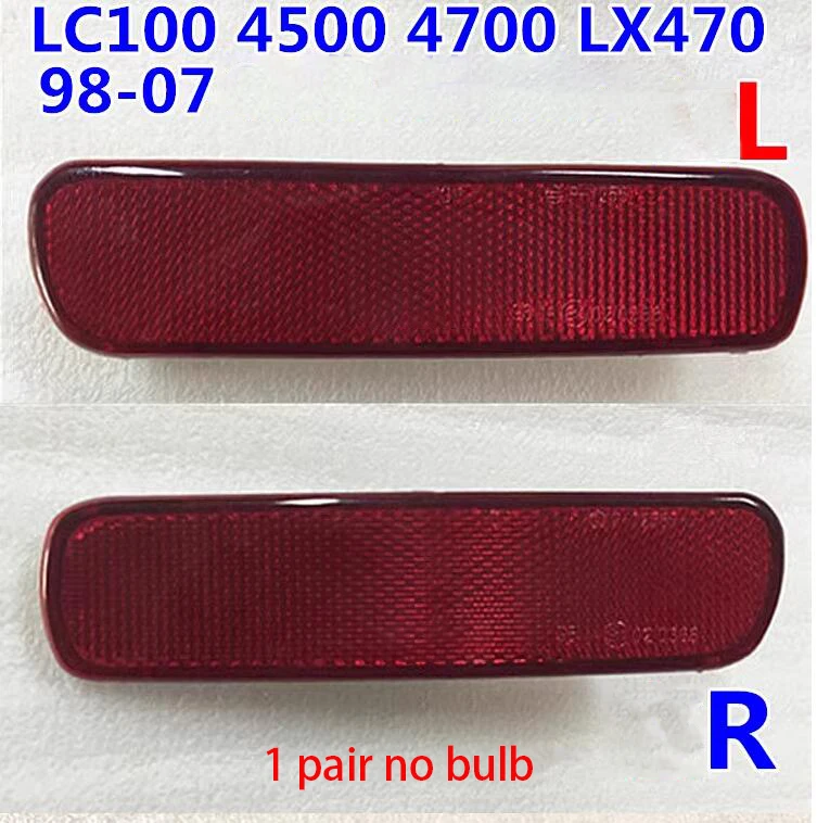 For Lexus LX470 For Toyota Land Cruiser 100 LC100 1998-2007 Car Rear Bumper Reflector Brake Lamp Marker Light