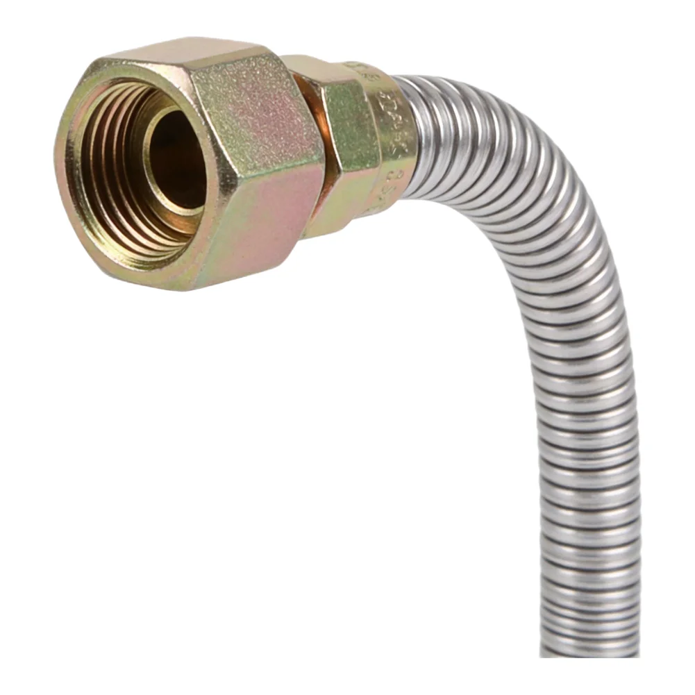 Corrugated Propane Hose Tube 24 Inch High Strength Stainless Steel Design Perfect for Outdoor Fire Installations