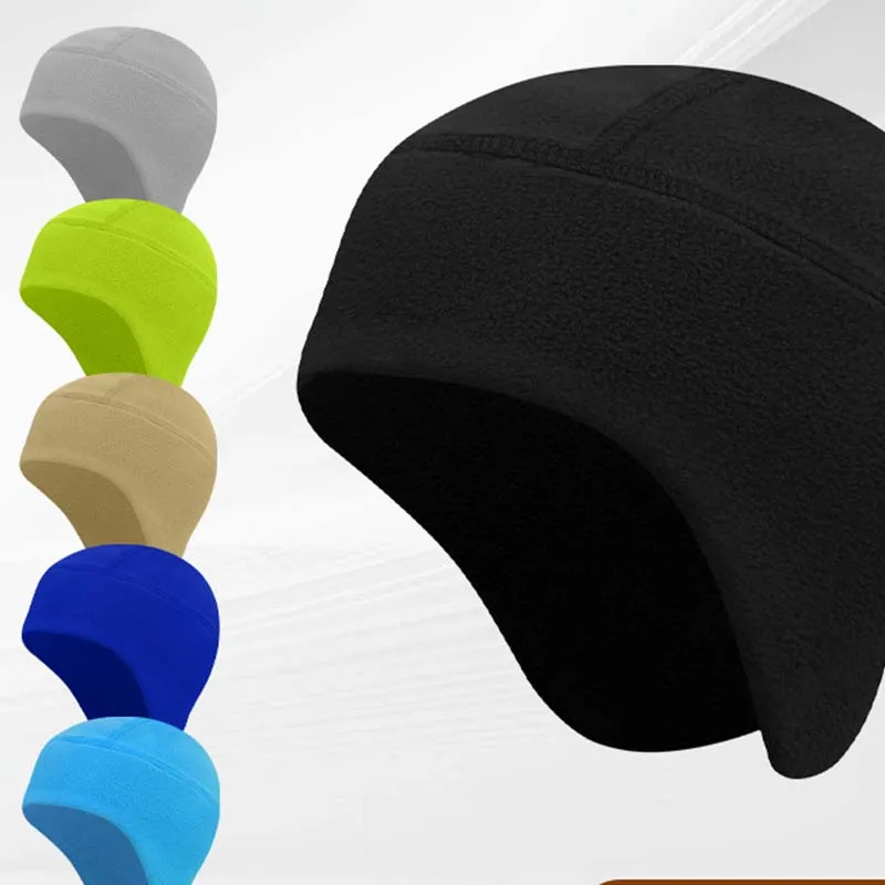 

Outdoor Sports New Cycling Warm Hat Autumn And Winter Double-Padded Cold-Proof Ear Protection Hat Skiing Helmet Lining Cap