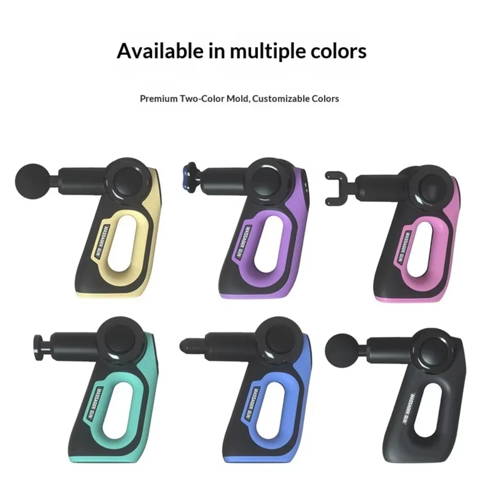 Muscle Fascia Gun Leg Waist Foot Cervical-Spine Massager; Vibrating Neck-Fascia Gun; Full-Body Massage Stick/Mallet 4 Massage
