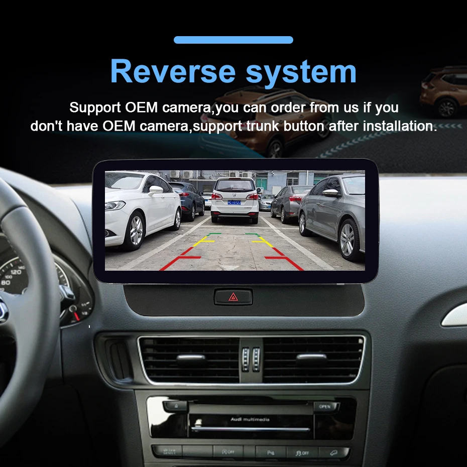 12,5' Linux Android Auto Autoradio 1920*720P Multimedia-Player-Bildschirm für Audi Q5 2009-2016 Carplay Bluetooth Navigation 2 DIN – Detail 12
