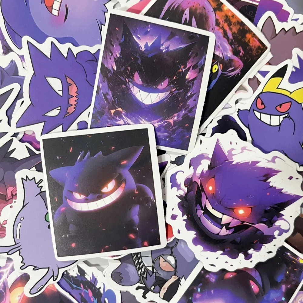50 Stück Coole Gengar Cartoon-Aufkleber Beliebte Anime-Sticker Lustige Graffiti DIY Laptop Gitarre Fahrrad Kinder Geschenk