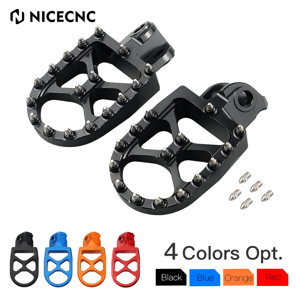 NICECNC Foot Pegs Footpeg For KTM SX SXF EXC EXCF XC XCF XCW 65 85 125 200 250 300 350 450 530 FREERIDE 250R 300 250F