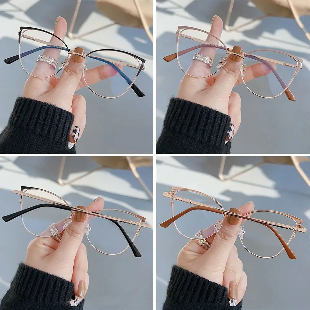 Comfortable Blue Ray Blocking Anti-Blue Light Glasses Eye Protection Metal Square Eyeglasses Ultralight Computer Goggles Office