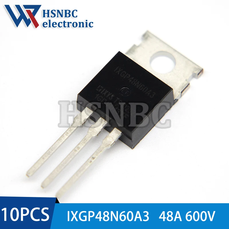 

10Pcs/Lot IXGP48N60A3 48N60A3 48N60 TO-220 48A 600V IGBT Power Transistor 100% New Original