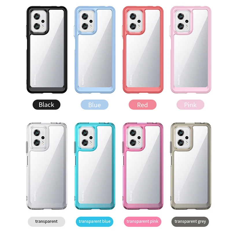 For Poco X4 GT Case Cover Xiaomi Poco X4 GT Capas New Shockproof Transparent Clear Multicolor For Fundas Poco X 4 X4 GT 5G Cover