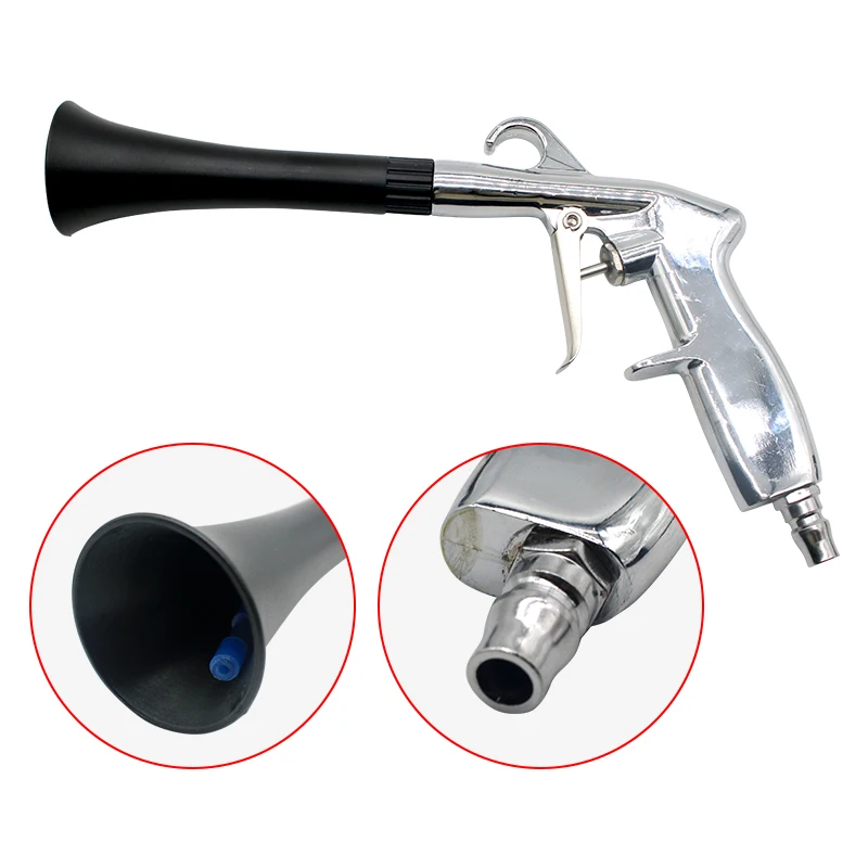 Air Blow Car Wash Gun Efficient Dry Cleaning Gun High Pressure Tornado Dust Blowing Gun Professional Car Interior Cleaning Tools