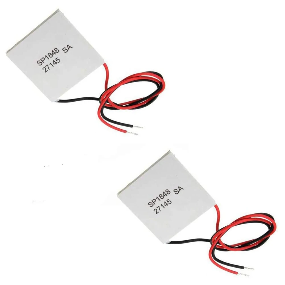 

2Pcs 40X40mm Thermoelectric Power Generator SP1848-27145 Peltier TEG Module