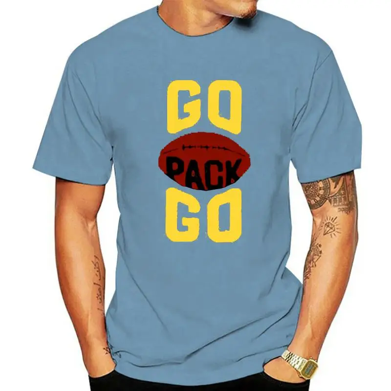 Men T-shirt green bay PACK GO Go All The Way Clothes Men's tshirt for packers fans gift o-neck tee unisex Vintage teeshirt tops