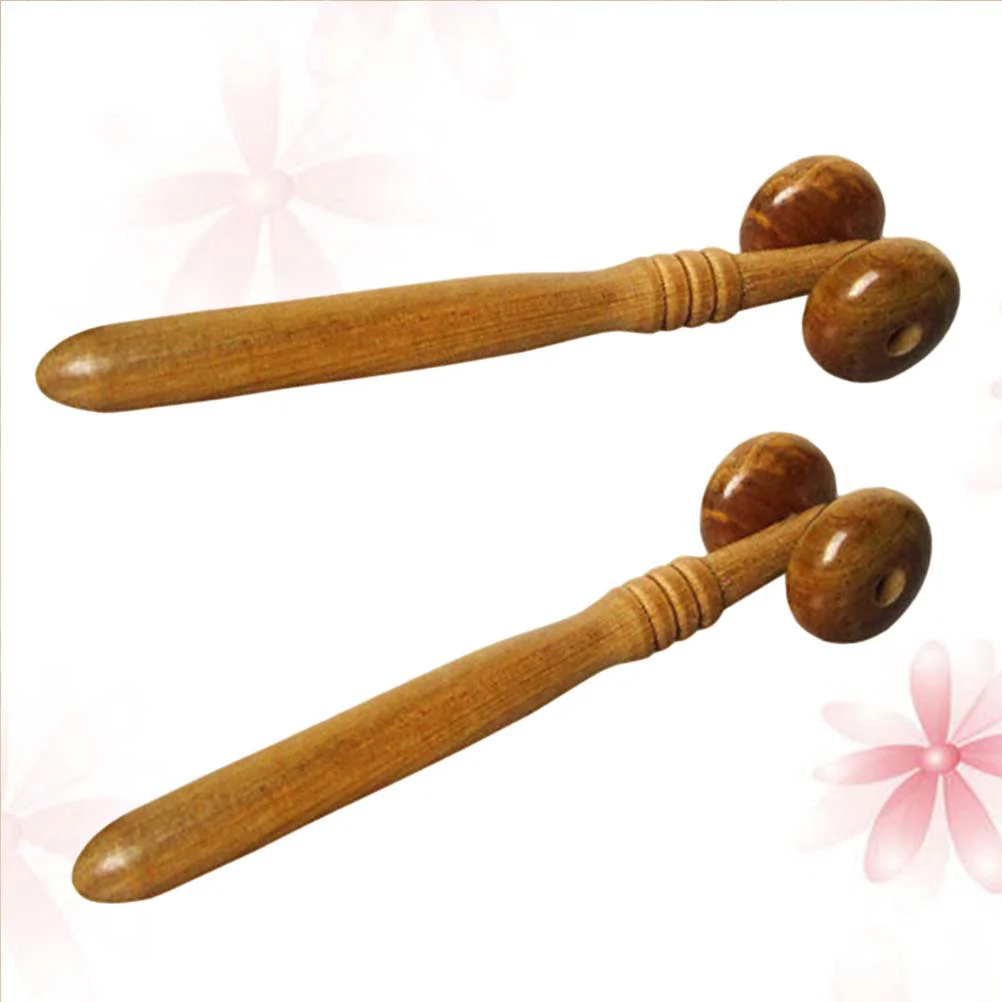 

2pcs Fragrant Wood Massager Nose Beauty Tool Facial Roller Massager Nose Up Lifting Shaping Clip nose roller