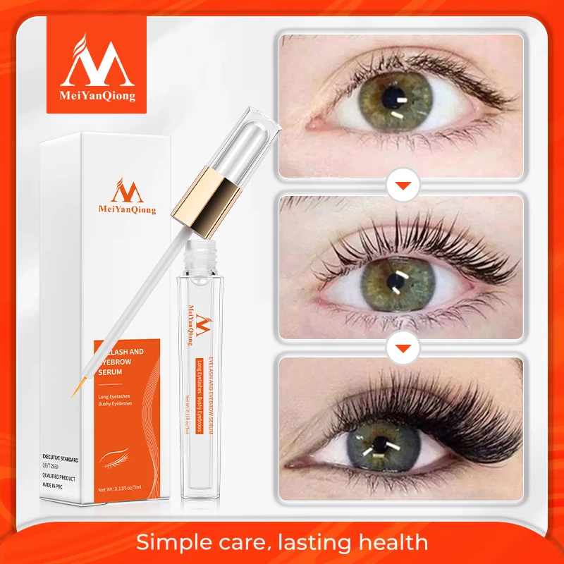 MeiYanQiong Eyelash Growth Nutrient Liquid Eye Eyelash Extension Thickening Long Length Strong Growth Eyelash Eye Care 10ml