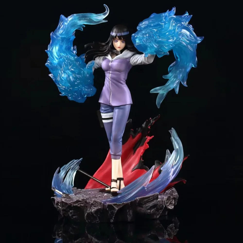 

Anime Naruto Hinata Hyuga GK Burning Wind PVC Action Figure Collectible Model Doll Toy 28CM