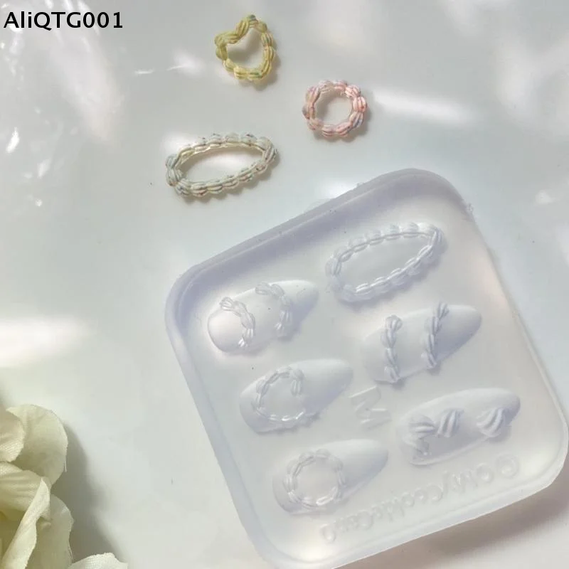 

3D Silicone Cake Cream Carving Jewelry Nail Mold DIY Nail Art Design Template for Nail Charms Manicure Decorations