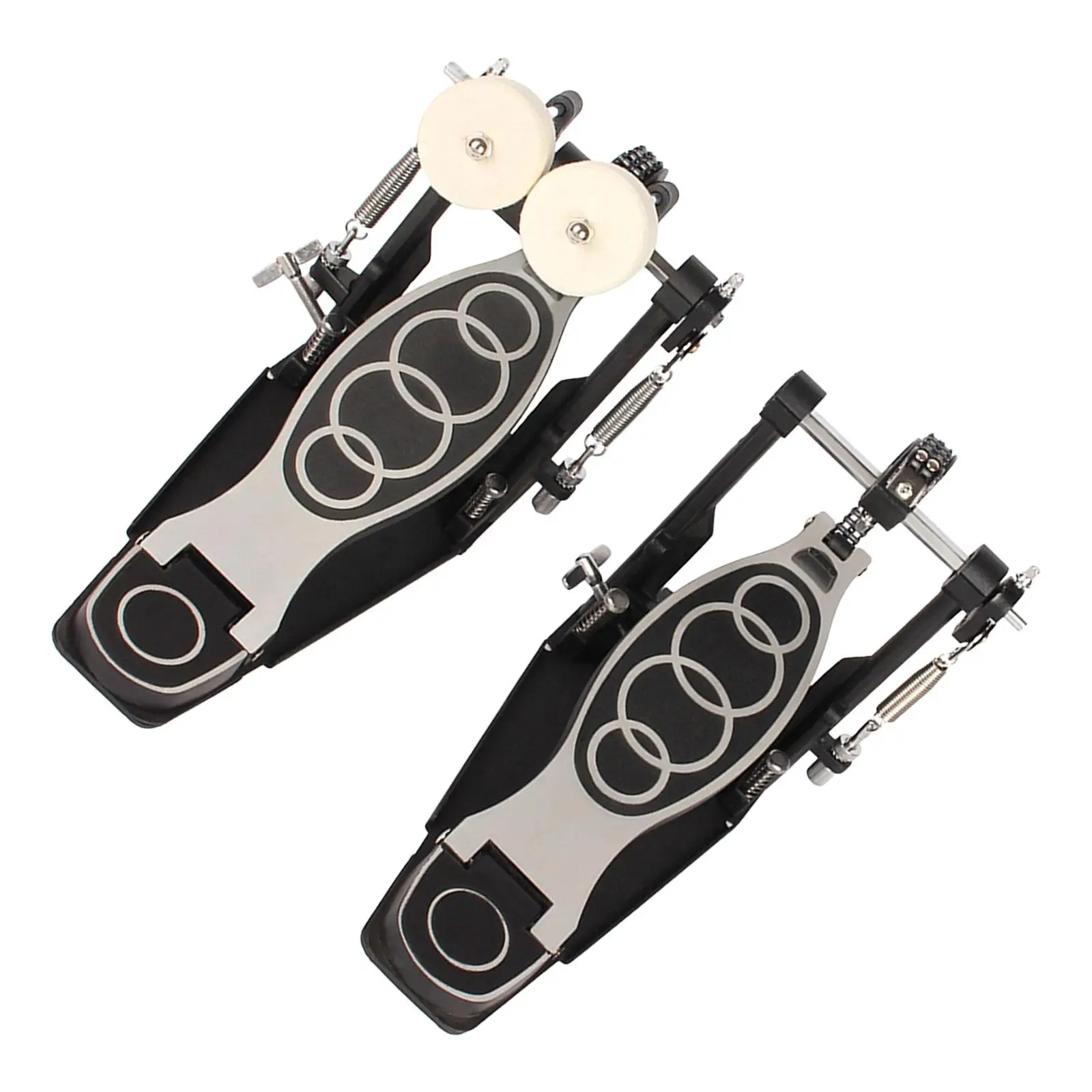 Twin Foot Pedal Dual Pedal Two Chain Drive Percussion Hardware for Metal and Rock Drummers Kick Drum Set Electronic Drum Lovers