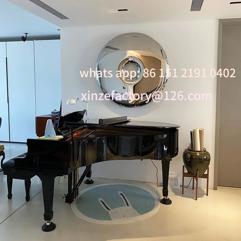 

Customizable stali nierdzewnej trójwymiarowa dekoracja ścienna ganek korytarz salon dekoracja ścienna w tle wisząca śc