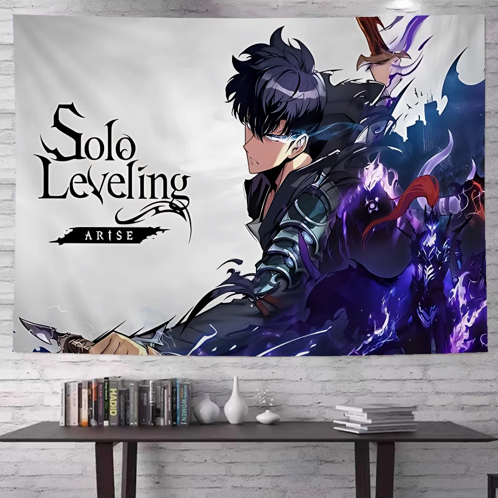 Solo Leveling Anime Cartoon Tapisserie Kunst Science Fiction Zimmer Home Decor Wandbehang Home Decor