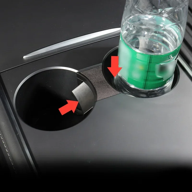 Car Water Cup Slot Slip Limit Clip for Tesla Model 3 Y 2023 Accessories ABS Turn Fur Car Cup Holder Limiter Cup Holder Separator