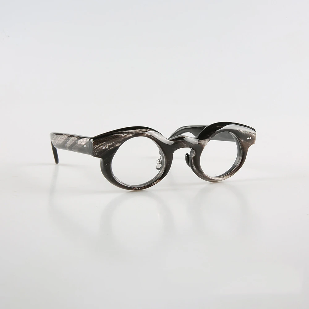 Eyeglass Frames For Men Women Unique Retro Special-Shaped Handmade Horn Reading Glasses Frame Japan Style Optical Eyewear