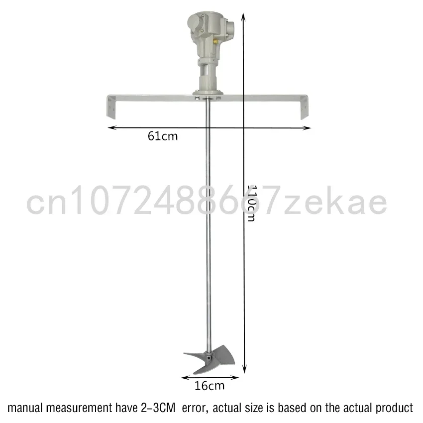 Imagem -05 - Máquina Pneumática Agitador Mixer Velocidade Ajustável Paint Mixer Agitador de Dispersão Líquido do Laboratório 200 400l Litro Tanque 50 a 3200rpm