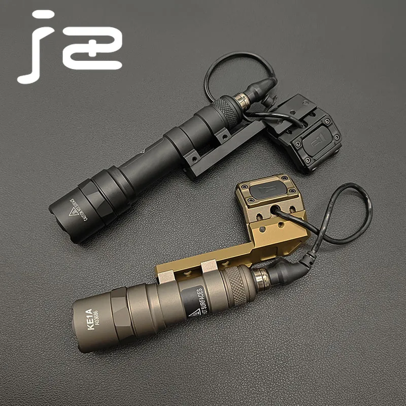 Tactical SF M300B/M600B Scout Light Metal Flashlight with Modbutton Switch Airsoft Weapon Lamp Hunting Rifle Touch Fit 20mm Rail