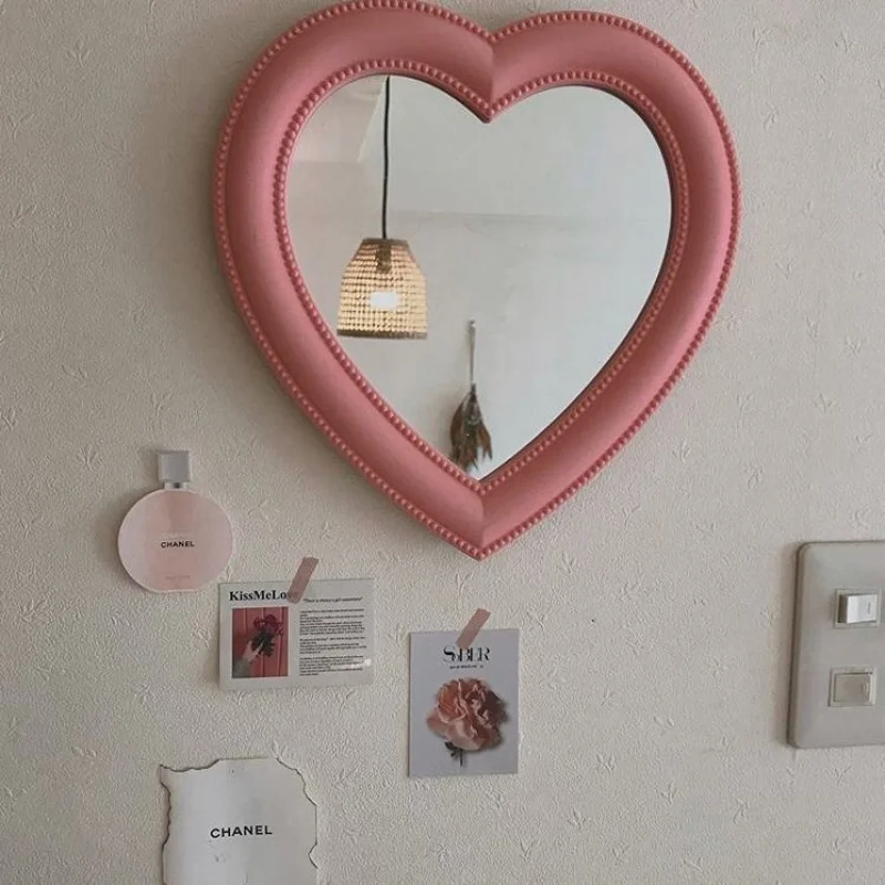 

Hand Wall Mirror Living Room Decoration Vanity Items Small Mirror Girls Bedroom Bathroom Makeup Irregular Espelhos Home Products
