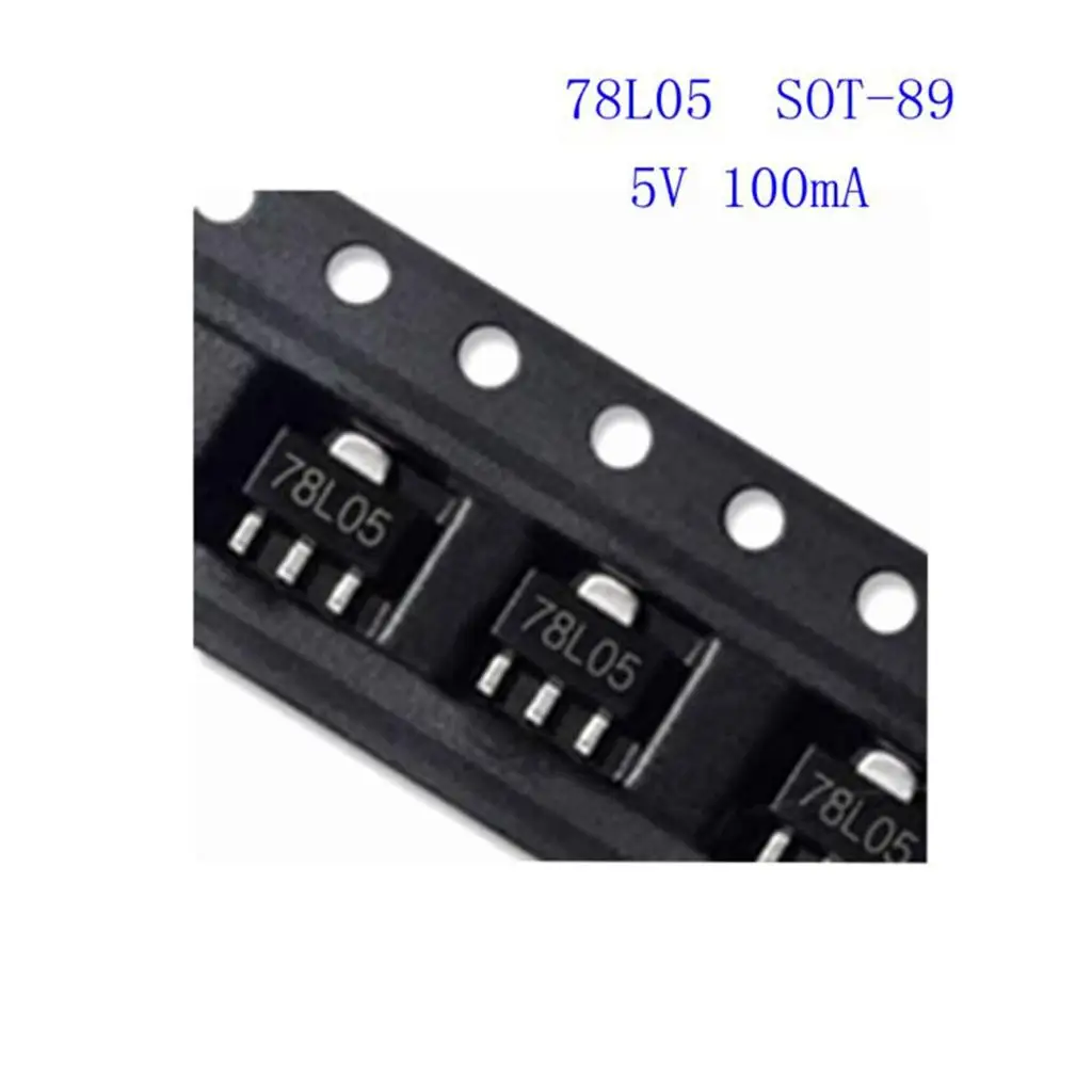 SOT-89 78L05 Voltage Regulator Stable Positive Output for Home Power Supply Electronic Module Use