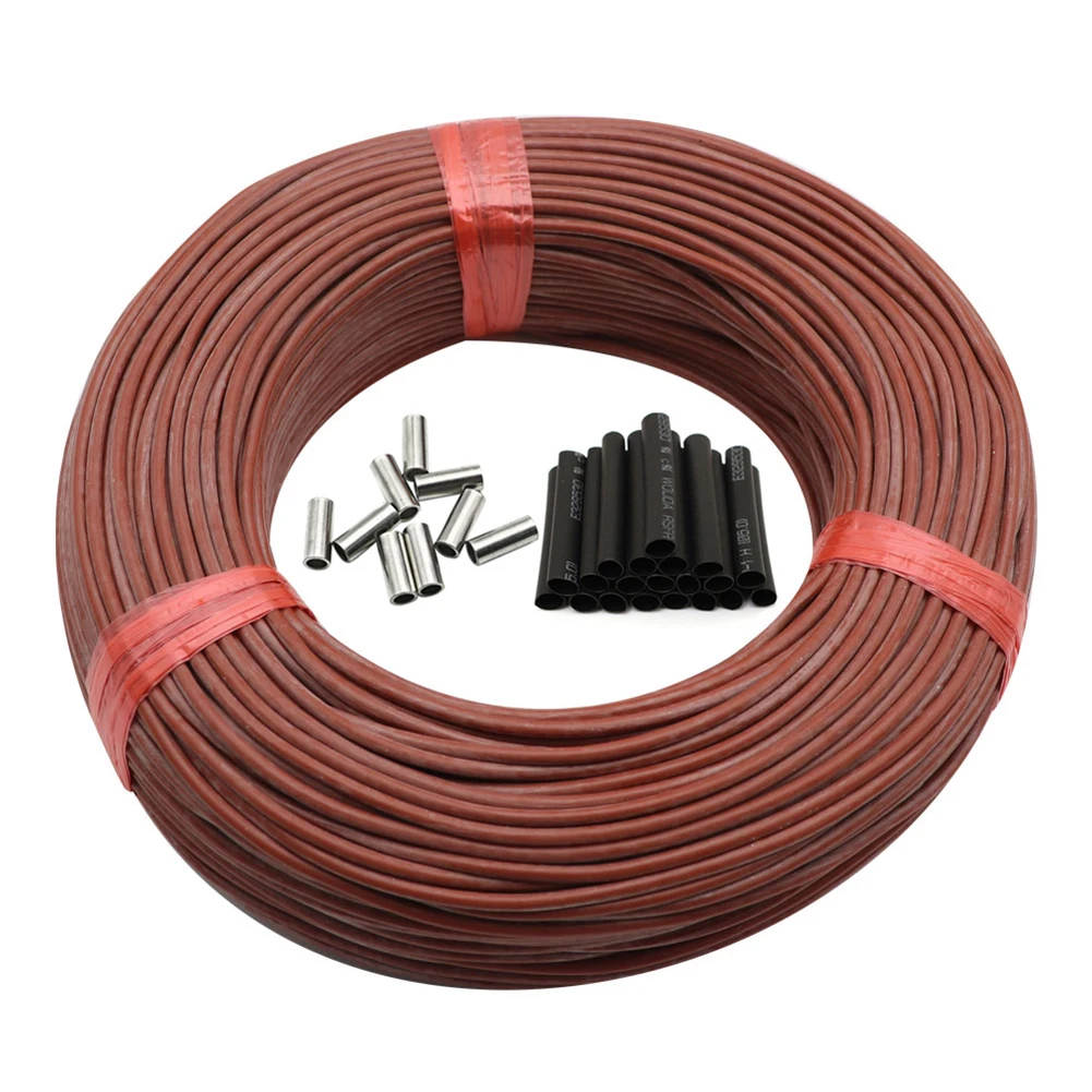 Cavo riscaldante per interni Cavo riscaldante in fibra di carbonio Cavo riscaldante in fibra di carbonio Test ad alta tensione Corrente di dispersione 3000 V 0,05 mA m