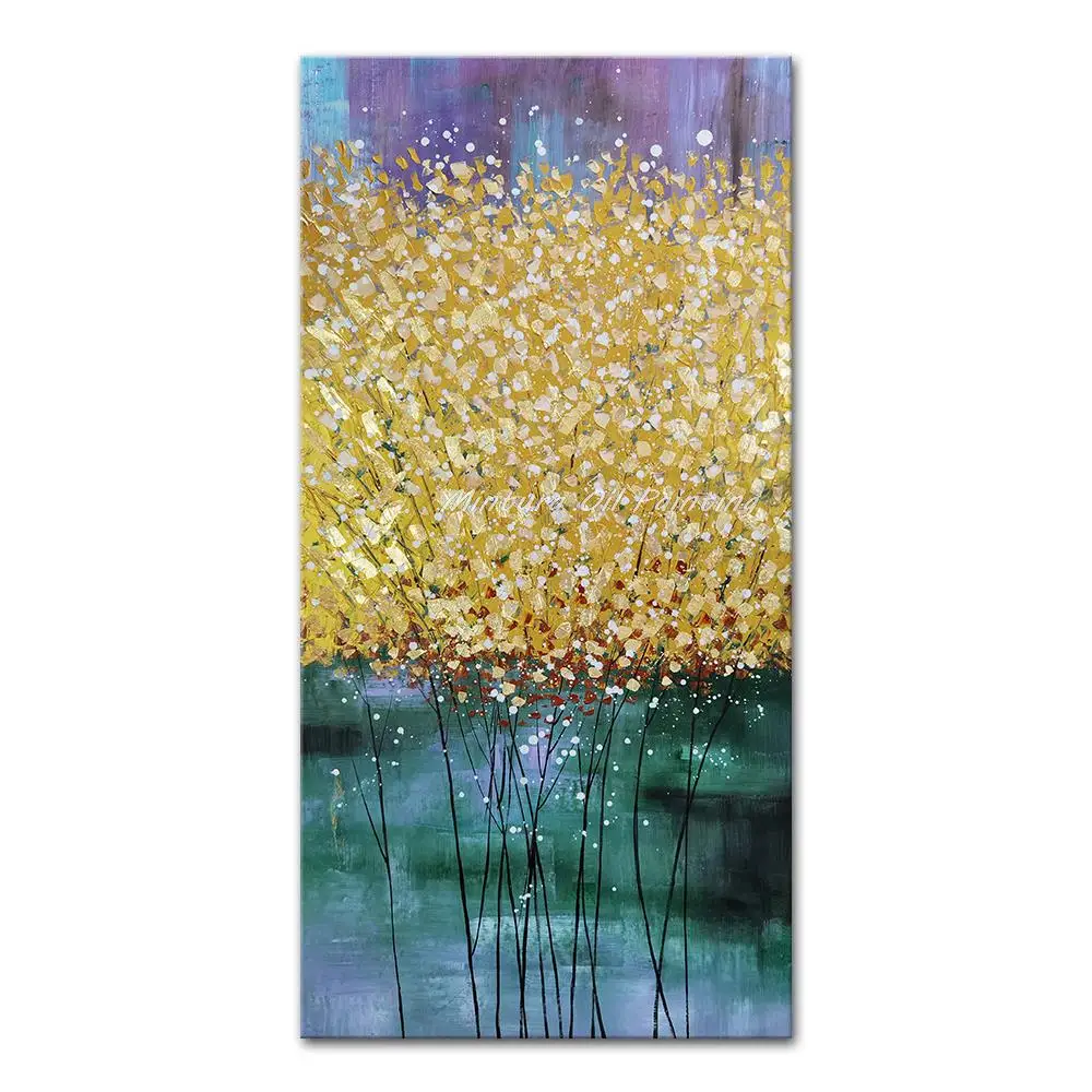 

Mintura Large Size Acrylic Canvas,Handmade Handpainted Oil Painting on Canvas,Beautiful Flower Scene Artwork Home Decor Wall Art