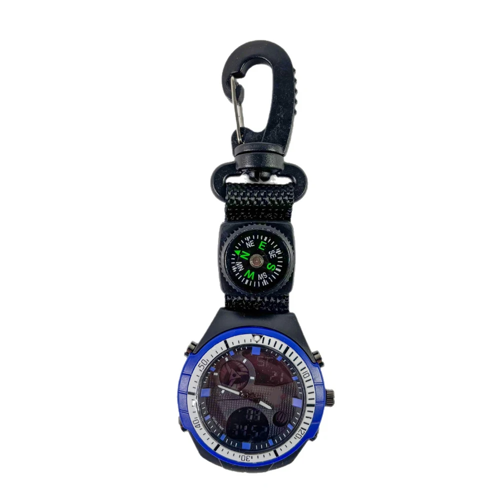 Digital Timer Pocket Stopwatch Hiking Camping Portable Time Recording Watch Ticwatch Clip-on Design Alarm Function