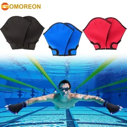 1Pair Aqua Gloves Webbed Paddle Swim Gloves Fitness Water Aerobics & Swimming Resistance Training Gloves for Men Women Children