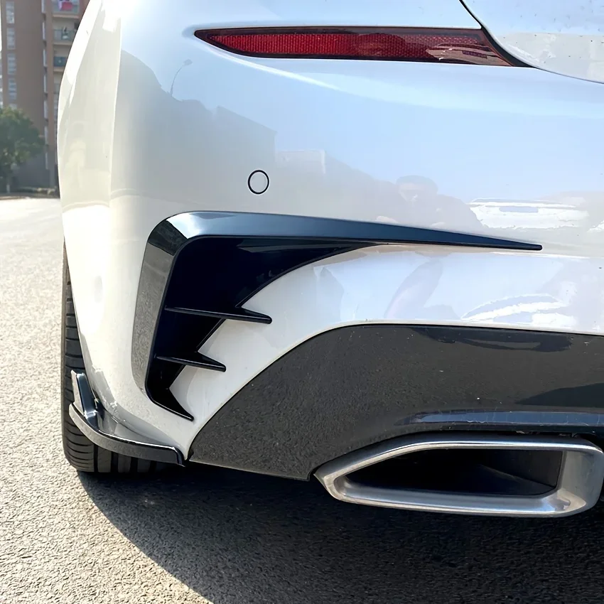 2 Stück Universal Auto Heckstoßstangenlippe Diffusor Splitter Spoiler Kratzschutz für Limousine SUV – Detail 5