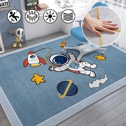 Children's cartoon rugs spaceman pattern animation fashion non-slip carpets for living room bedroom lounge children's room mat