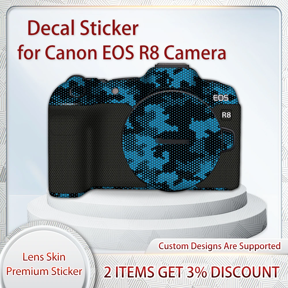 

EOS R8 Skin Wrap Covered for Canon EOS R8 Camera Skin Decal R8 Decal Skin Protective Film Cover Film