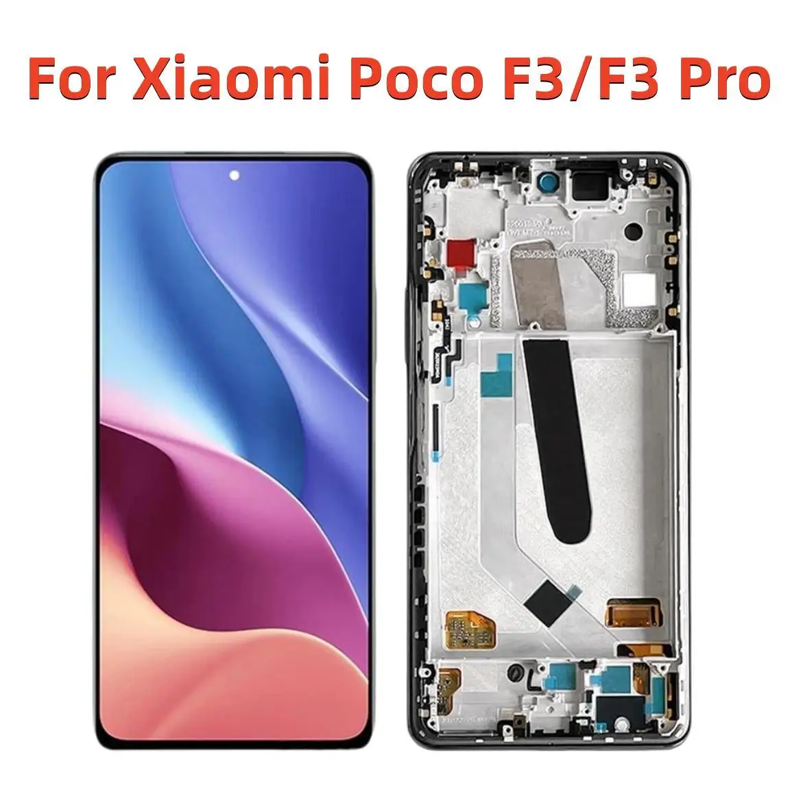 

Original For Xiaomi Poco F3 Pro LCD Display Screen With Frame 6.67" For Pocophone F3 M2012K11AG LCD Touch Screen Display Parts