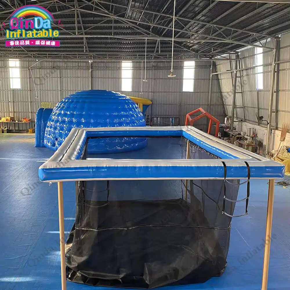 2021 Hot Product Inflatable Water Yacht Pool 5x4m Inflatable Sea Pool For Boat