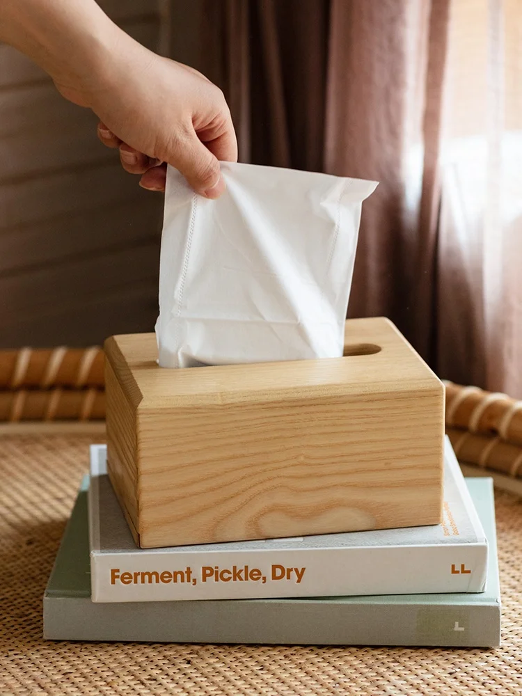 

Скандинавская белая деревянная коробка для салфеток Nordic Sle, оригинальный дизайн, для гостиной, создающая ощущение роскоши, для обеденного стола, чайного столика, в японском стиле.