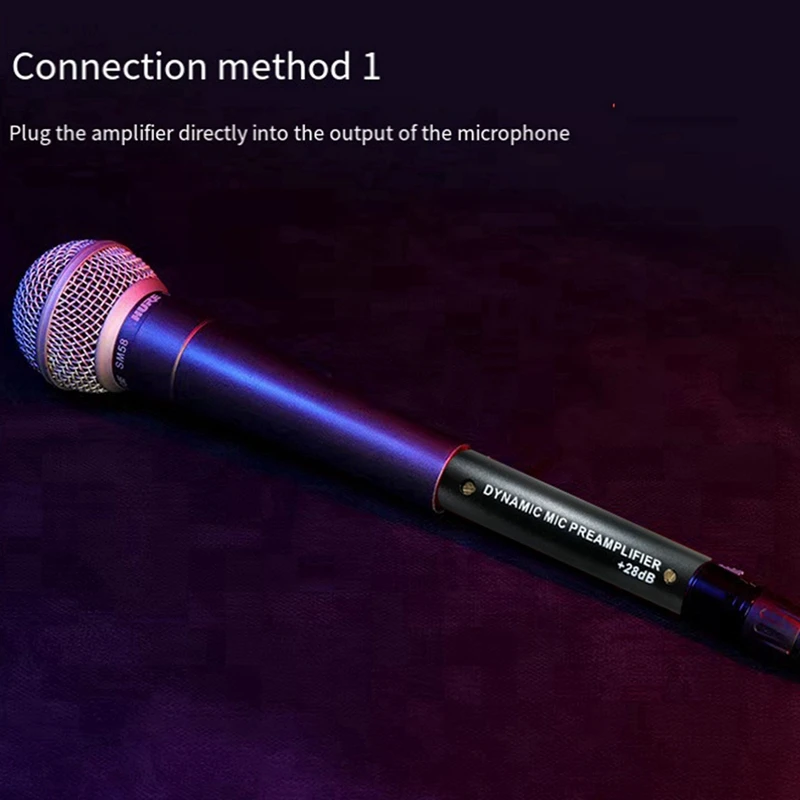 3X Microphone Preamplifier For DM1 Dynamic 28DB Gain Mic Amplifier For Dynamic And Passive Ribbon Microphones