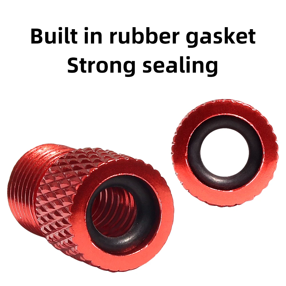 VXM دراجة سبائك الألومنيوم CNC دراجة صمام محول تحويل بريستا شريدر صمام مضخة فوهة الهواء أنبوب أدوات الدراجات الملحقات #5