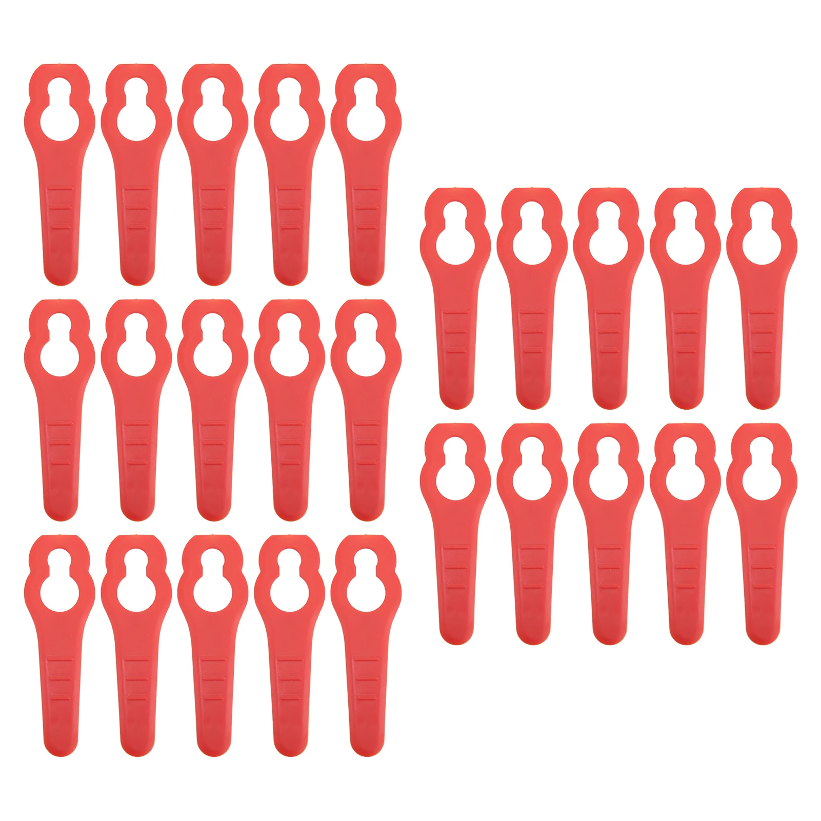 50PCS Lawn Mower Plastic Blade Grass Trimmer Replacement Blades Garden Cutting Pruning Tools