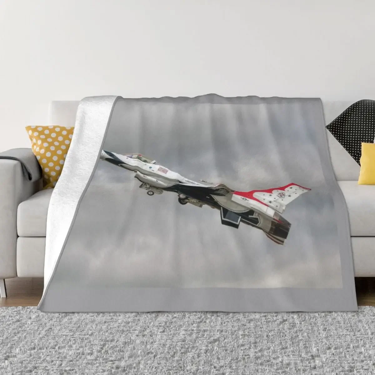 

USAF Thunderbird Takeoff Throw Blanket Moving funny gift Blankets