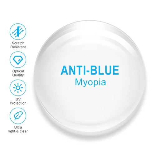 Imagen 2 del producto Lentes graduadas personalizadas profesionales OKH, lentes para miopía antiluz azul, lentes fotocromáticas para miopía 1,56/1,61/1,67/1,74