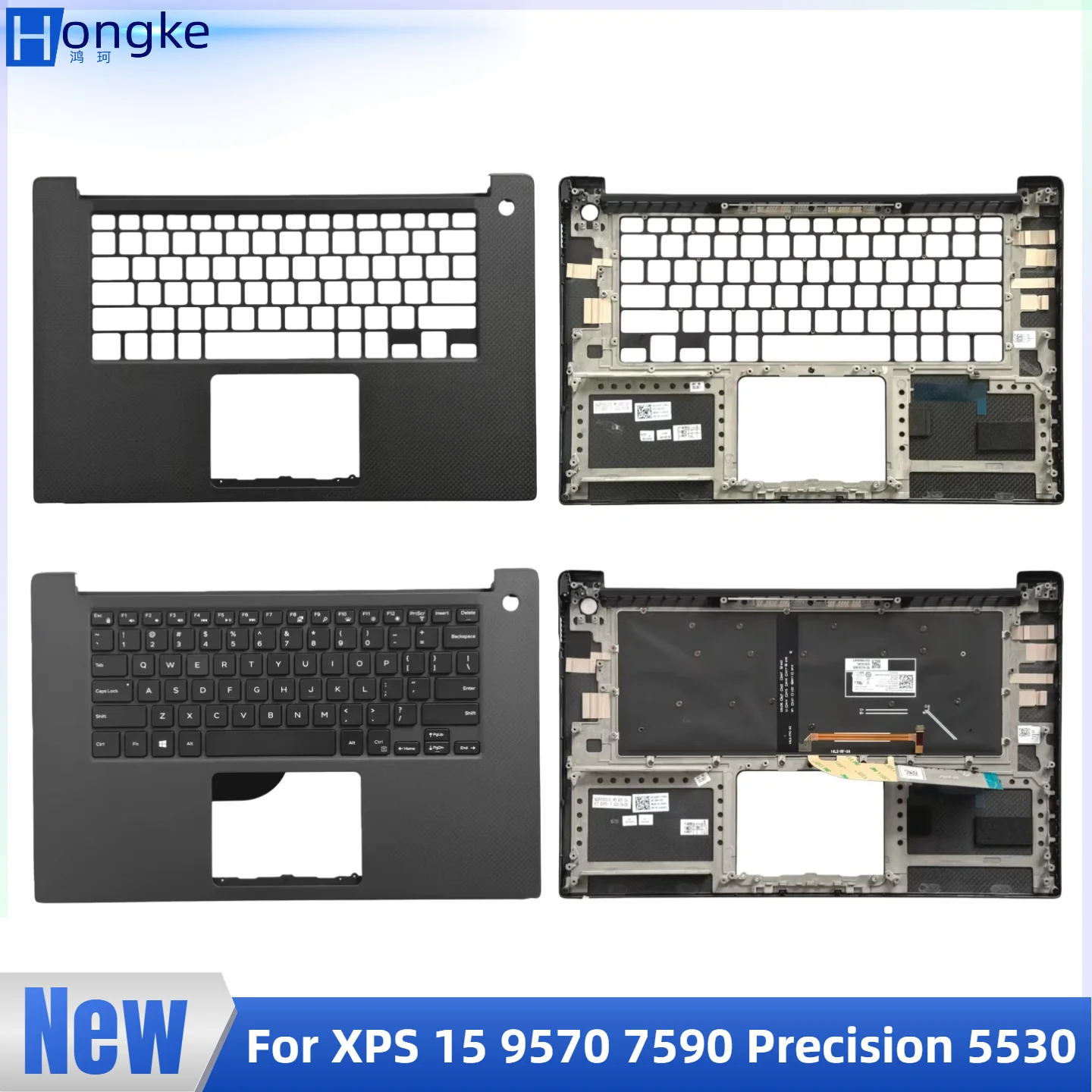 

Новинка для ноутбука DELL XPS 15 9570 7590 Precision 5530 5540, упор для рук, верхний корпус KB, рамка C, клавиатура с подсветкой в США 0JG1FC JG1FC
