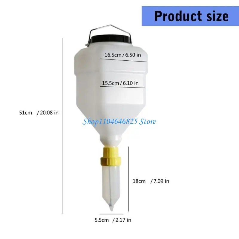 

Space Saving Hanging Designs 5.5L Square Condiment Dispenser Bottle For Kitchens