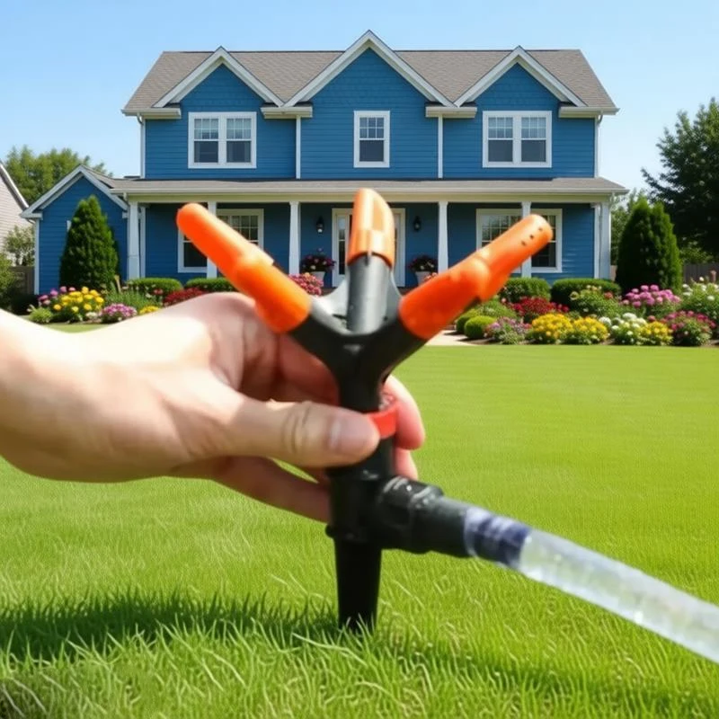 

360 Degree Automatic Rotating Garden Lawn Irrigation Area Nozzle Water Sprinkler Supplies Coverage Spray Garden Large Irrigati