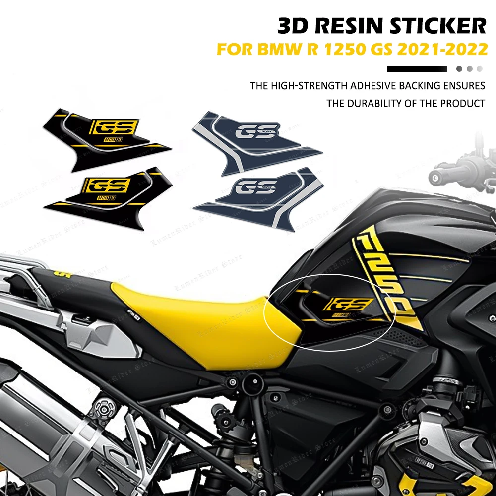 

For BMW R 1250 GS R1250GS 2021 2022 Motorcycle Accessories 3D Epoxy Resin Tank Pad Protection Sticker New Decorative Decal