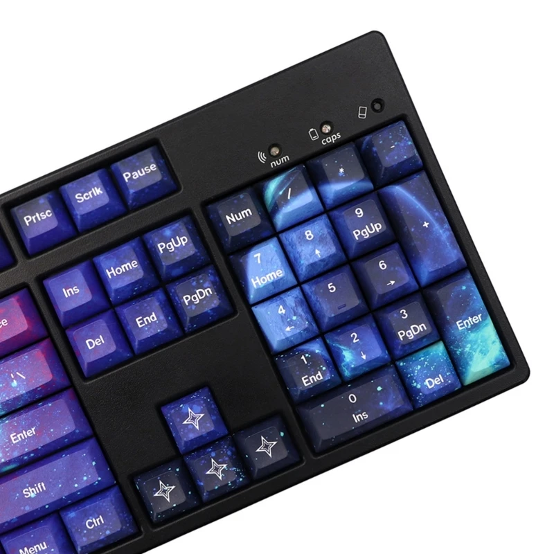 Unique 139 PBT Keycaps Gaming Keyboards KCA Keycaps Ergonomic Design PBT Keycaps Set for 61/64/68/75/87 Keyboard