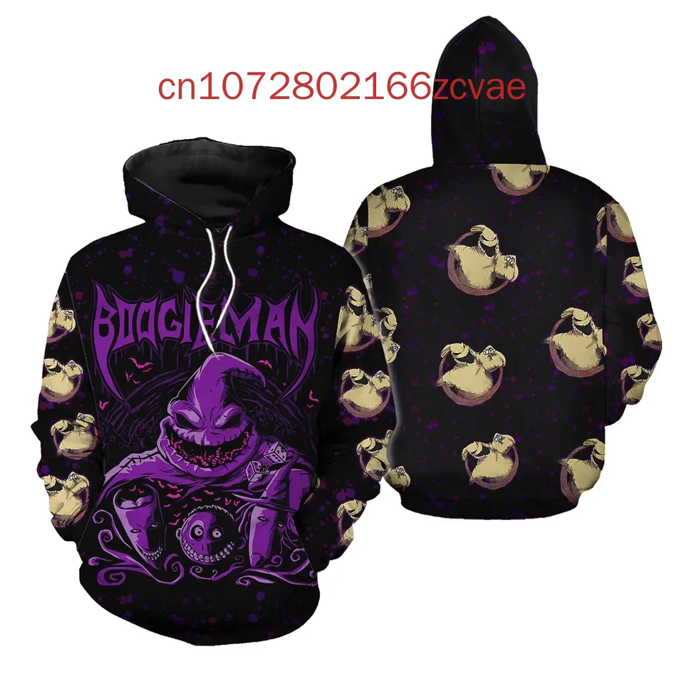 2024 New Oogie Boogie Hoodie Nightmare Before Christmas Jack Skellington Men's and Women's Casual Fashion Hoodies