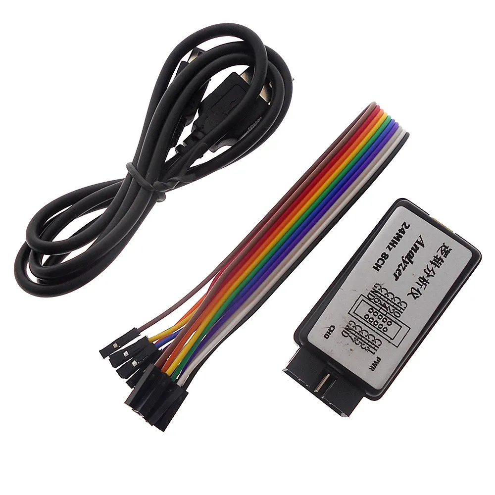24MHz 8CH USB logic analyzer MCU suitable for ARM FPGA debugging tool 24M sampling 8 channels