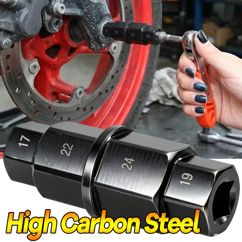 

Multifunctional Socket Repair Wrench Professional Motorcycle Repair Tools Universal Motorcycle Spindle Removal Wrench Socket