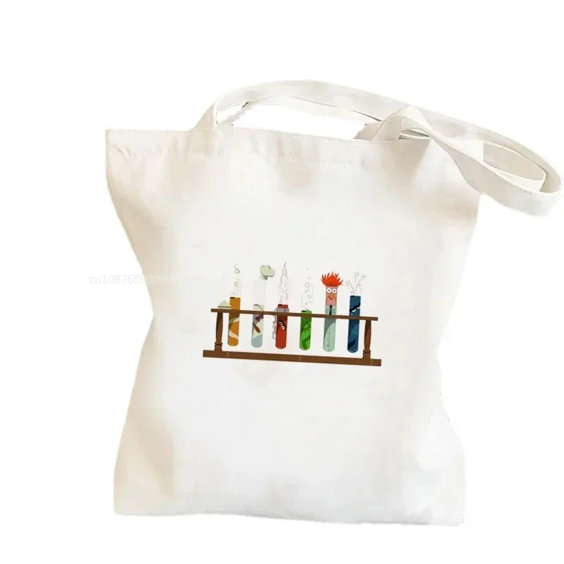 Women Shopper Math Teacher Printed Kawaii Harajuku Shopping Canvas  Bag girl handbag Tote Shoulder Lady